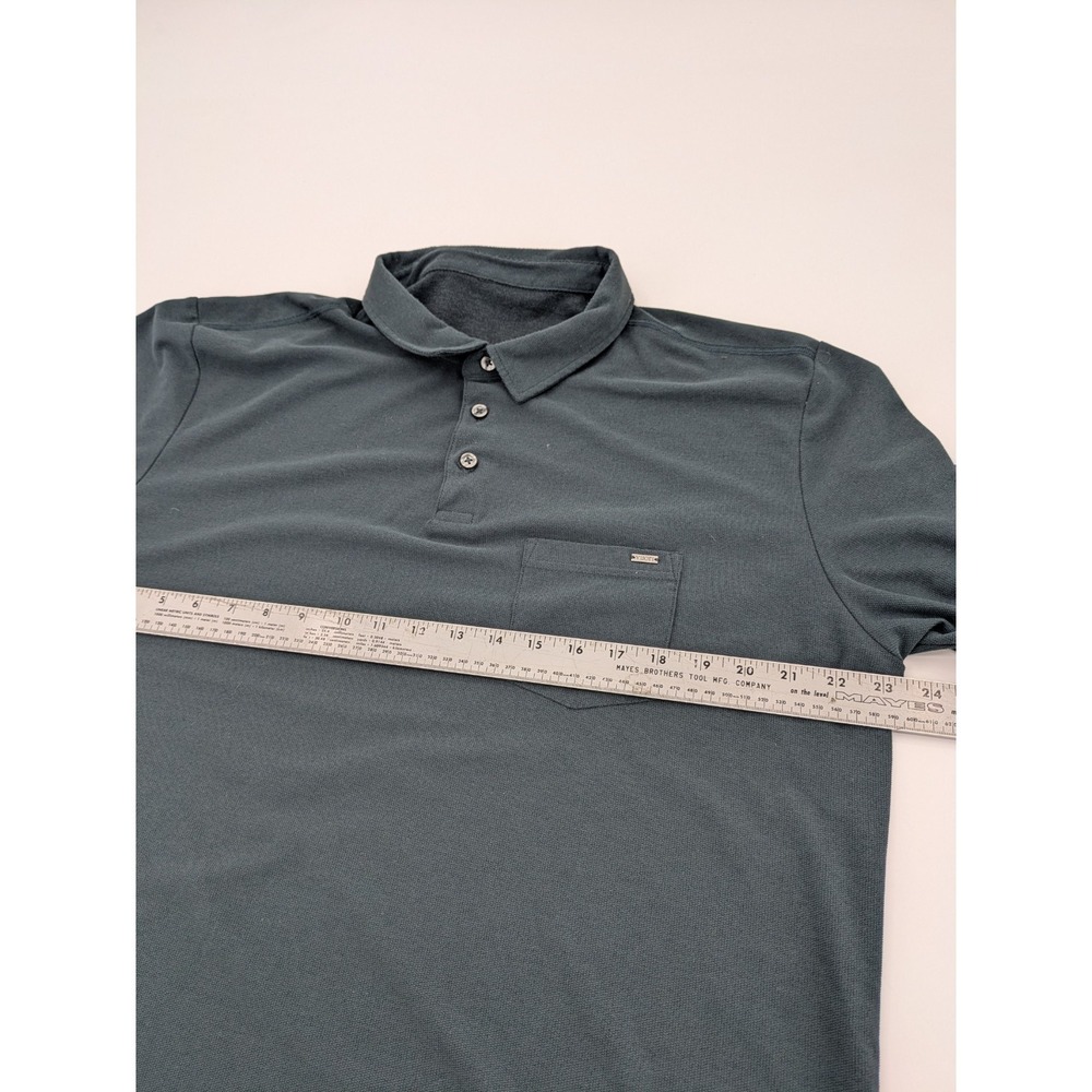 Vuori Ace Polo Shirt Mens XLarge Black Slim Fit Chest Pocket Casual Comfort V164 - Picture 4 of 6